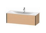 Duravit XViu Waschtisch-Unterschrank XV40360B212 121 x 39,7 x 48 cm, eiche gebürstet, 1 Auszug, schwarz matt