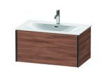 Duravit XViu Waschtisch-Unterschrank XV40340B279 81 x 39,7 x 48 cm, nussbaum natur, 1 Auszug, schwarz matt
