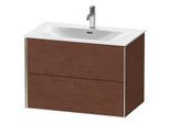 Duravit XViu Waschtisch-Unterschrank XV41340B113 81 x 55,7 x 48 cm, amerikanischer nussbaum, 2 Schubkästen, champagner matt