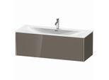 Duravit XViu Waschtisch-Unterschrank XV40360B189 121 x 39,7 x 48 cm, flannel grey hochglanz, 1 Auszug, champagner matt