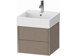 Duravit XViu Waschtisch-Unterschrank XV43330B111 48,4 x 39,7 x 45,4 cm, eiche kaschmir, 2 Schubkästen, champagner matt