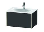 Duravit XViu Waschtisch-Unterschrank XV40330B180 71 x 39,7 x 48 cm, graphit supermatt, 1 Auszug, champagner matt