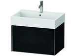 Duravit XViu Waschtisch-Unterschrank XV42350B216 68,4 x 39,7 x 45,4 cm, Eiche schwarz, 1 Auszug, schwarz matt