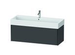 Duravit XViu Waschtisch-Unterschrank XV42380B249 118,4 x 39,7 x 45,4 cm, graphit matt, 1 Auszug, schwarz matt