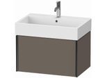 Duravit XViu Waschtisch-Unterschrank XV42350B290 68,4 x 39,7 x 45,4 cm, flannel grey seidenmatt, 1 Auszug, schwarz matt