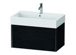 Duravit XViu Waschtisch-Unterschrank XV42360B216 78,4 x 39,7 x 45,4 cm, Eiche schwarz, 1 Auszug, schwarz matt