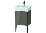Duravit XViu Waschtisch-Unterschrank XV4531RB289 43,4x33,4x49,3cm, schwarz matt, rechts, flannel grey hochglanz