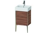 Duravit XViu Waschtisch-Unterschrank XV4531RB179 43,4x33,4x49,3cm, champagner matt, Tür rechts, nussbaum natur