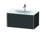 Duravit XViu Waschtisch-Unterschrank XV40340B180 81 x 39,7 x 48 cm, graphit supermatt, 1 Auszug, champagner matt