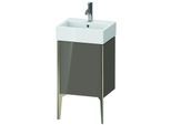 Duravit XViu Waschtisch-Unterschrank XV4531LB189 43,4x33,4x49,3cm, champagner matt, Tür links, flannel grey hochglanz