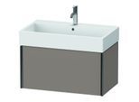 Duravit XViu Waschtisch-Unterschrank XV42360B243 78,4 x 39,7 x 45,4 cm, basalt matt, 1 Auszug, schwarz matt