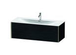 Duravit XViu Waschtisch-Unterschrank XV40360B116 121 x 39,7 x 48 cm, Eiche schwarz, 1 Auszug, champagner matt