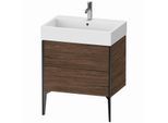 Duravit XViu Waschtisch-Unterschrank XV45350B221 68,4 x 45,4 x 49,3 cm, nussbaum dunkel, 2 Auszüge, schwarz matt