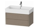 Duravit XViu Waschtisch-Unterschrank XV43360B111 78,4 x 39,7 x 45,4 cm, eiche kaschmir, 2 Schubkästen, champagner matt