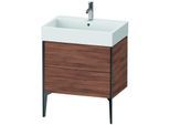 Duravit XViu Waschtisch-Unterschrank XV45350B279 68,4 x 49,3 x 45,4 cm, nussbaum natur, 2 Auszüge, schwarz matt