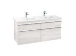 Villeroy & Boch Venticello Unterschrank A93001E8 125,3x59x50,2cm, Griff Chrom, White Wood