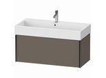 Duravit XViu Waschtisch-Unterschrank XV42370B290 98,4 x 39,7 x 45,4 cm, flannel grey seidenmatt, 1 Auszug, schwarz matt