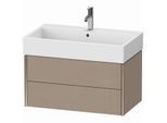 Duravit XViu Waschtisch-Unterschrank XV43360B175 78,4 x 39,7 x 45,4 cm, leinen, 2 Schubkästen, champagner matt