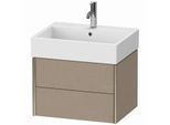 Duravit XViu Waschtisch-Unterschrank XV43340B175 58,4 x 39,7 x 45,4 cm, leinen, 2 Schubkästen, champagner matt
