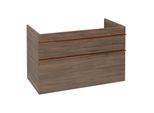Villeroy und Boch Venticello Waschtisch-Unterschrank A92705VH 95,3 x 59 x 50,2 cm, Becken links, Griff Copper, arizona oak