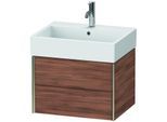 Duravit XViu Waschtisch-Unterschrank XV43340B179 58,4 x 39,7 x 45,4 cm, nussbaum natur, 2 Schubkästen, champagner matt