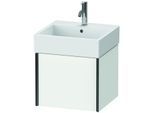 Duravit XViu Waschtisch-Unterschrank XV42330B218 48,4 x 39,7 x 45,4 cm, weiß matt, 1 Auszug, schwarz matt
