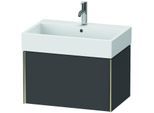 Duravit XViu Waschtisch-Unterschrank XV42350B149 68,4 x 39,7 x 45,4 cm, graphit matt, 1 Auszug, champagner matt
