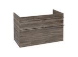 Villeroy und Boch Venticello Waschtisch-Unterschrank A92801RK 95,3x59x50,2cm, Becken rechts, Griff Chrom, Stone Oak