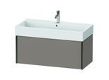 Duravit XViu Waschtisch-Unterschrank XV42370B243 98,4 x 39,7 x 45,4 cm, basalt matt, 1 Auszug, schwarz matt