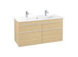 Villeroy und Boch Venticello Waschtisch-Unterschrank A92902VJ 115,3 x 59 x 50,2 cm, Griff White, nordic oak