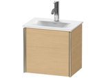 Duravit XViu Waschtisch-Unterschrank XV4030RB130 43x31x39,7cm, 1 Tür, champagner matt, Tür rechts, Eiche natur