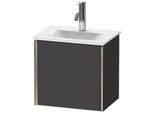 Duravit XViu Waschtisch-Unterschrank XV4030RB180 43x31x39,7cm, 1 Tür, champagner matt, Tür rechts, graphit supermatt
