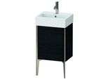 Duravit XViu Waschtisch-Unterschrank XV4531LB116 43,4x33,4x49,3cm, champagner matt, Tür links, Eiche schwarz