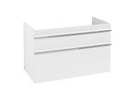 Villeroy und Boch Venticello Waschtisch-Unterschrank A92801MS 95,3 x 59 x 50,2 cm, Becken rechts, Griff Chrom, White Matt