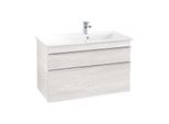 Villeroy und Boch Venticello Waschtisch-Unterschrank A92801E8 95,3 x 59 x 50,2 cm, Becken rechts, Griff Chrom, White Wood