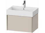Duravit XViu Waschtisch-Unterschrank XV42350B191 68,4 x 39,7 x 45,4 cm, taupe matt, 1 Auszug, champagner matt