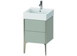 Duravit XViu Waschtisch-Unterschrank XV45330B107 48,4 x 49,3 x 45,4 cm, betongrau matt, 2 Auszüge, champagner matt
