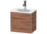 Duravit XViu Waschtisch-Unterschrank XV4030RB179 43x31x39,7cm, 1 Tür, champagner matt, Tür rechts, nussbaum natur