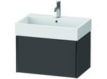 Duravit XViu Waschtisch-Unterschrank XV42350B249 68,4 x 39,7 x 45,4 cm, graphit matt, 1 Auszug, schwarz matt
