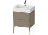 Duravit XViu Waschtisch-Unterschrank XV45340B111 58,4 x 49,3 x 45,4 cm, eiche kaschmir, 2 Auszüge, champagner matt