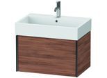 Duravit XViu Waschtisch-Unterschrank XV42350B279 68,4 x 39,7 x 45,4 cm, nussbaum natur, 1 Auszug, schwarz matt
