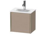 Duravit XViu Waschtisch-Unterschrank XV4030LB175 43x31x39,7cm, 1 Tür, champagner matt, Tür links, leinen