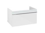 Villeroy und Boch Venticello Waschtisch-Unterschrank A93401RE 75,3 x 42 x 50,2 cm, Griff Chrom, Glass Glossy White