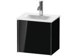 Duravit XViu Waschtisch-Unterschrank XV4030LB240 43x31x39,7cm, 1 Tür, schwarz matt, links, schwarz hochglanz