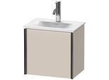 Duravit XViu Waschtisch-Unterschrank XV4030LB291 43x31x39,7cm, 1 Tür, schwarz matt, links, taupe matt