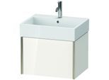Duravit XViu Waschtisch-Unterschrank XV42340B122 58,4 x 39,7 x 45,4 cm, weiß hochglanz, 1 Auszug, champagner matt