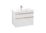Villeroy und Boch Venticello Waschtisch-Unterschrank A92505DH 75,3 x 59 x 50,2 cm, Griff Copper, Glossy White