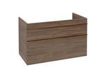 Villeroy und Boch Venticello Waschtisch-Unterschrank A92805VH 95,3 x 59 x 50,2 cm, Becken rechts, Griff Copper, arizona oak