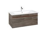 Villeroy und Boch Venticello Waschtisch-Unterschrank A93505RK 95,3x42x50,2cm, Griff Copper, Stone Oak