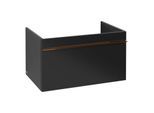 Villeroy und Boch Venticello Waschtisch-Unterschrank A93405PD 75,3 x 42 x 50,2 cm, Griff Copper, Black Matt Lacquer